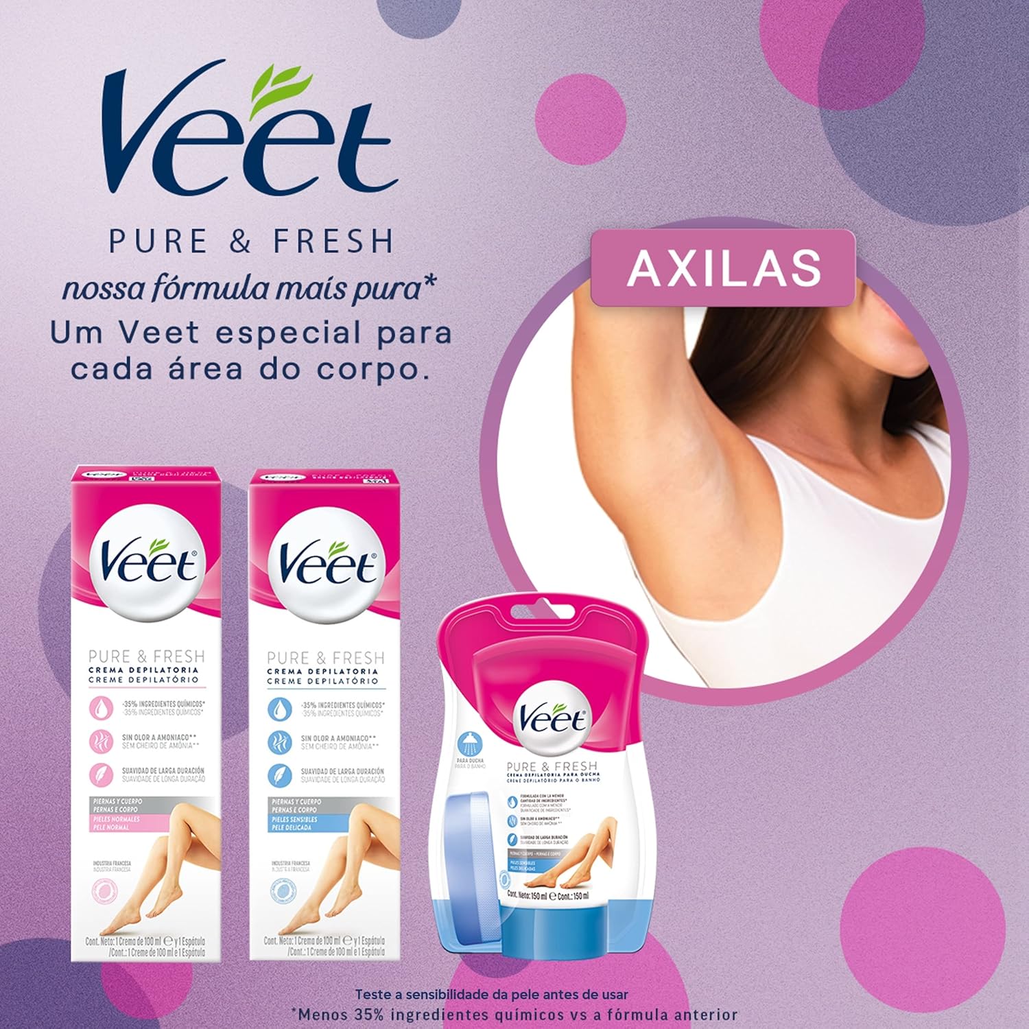 Creme Depilatório Veet - Pure & Fresh 100ml