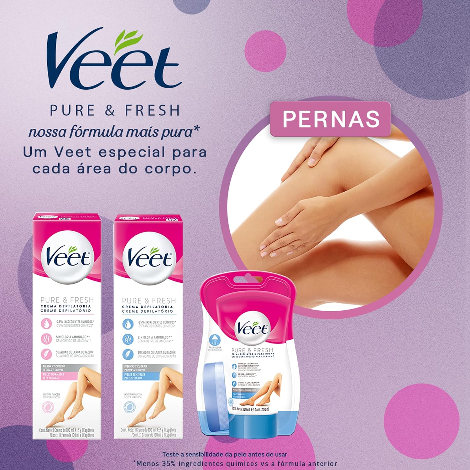 Creme Depilatório Veet - Pure & Fresh 100ml