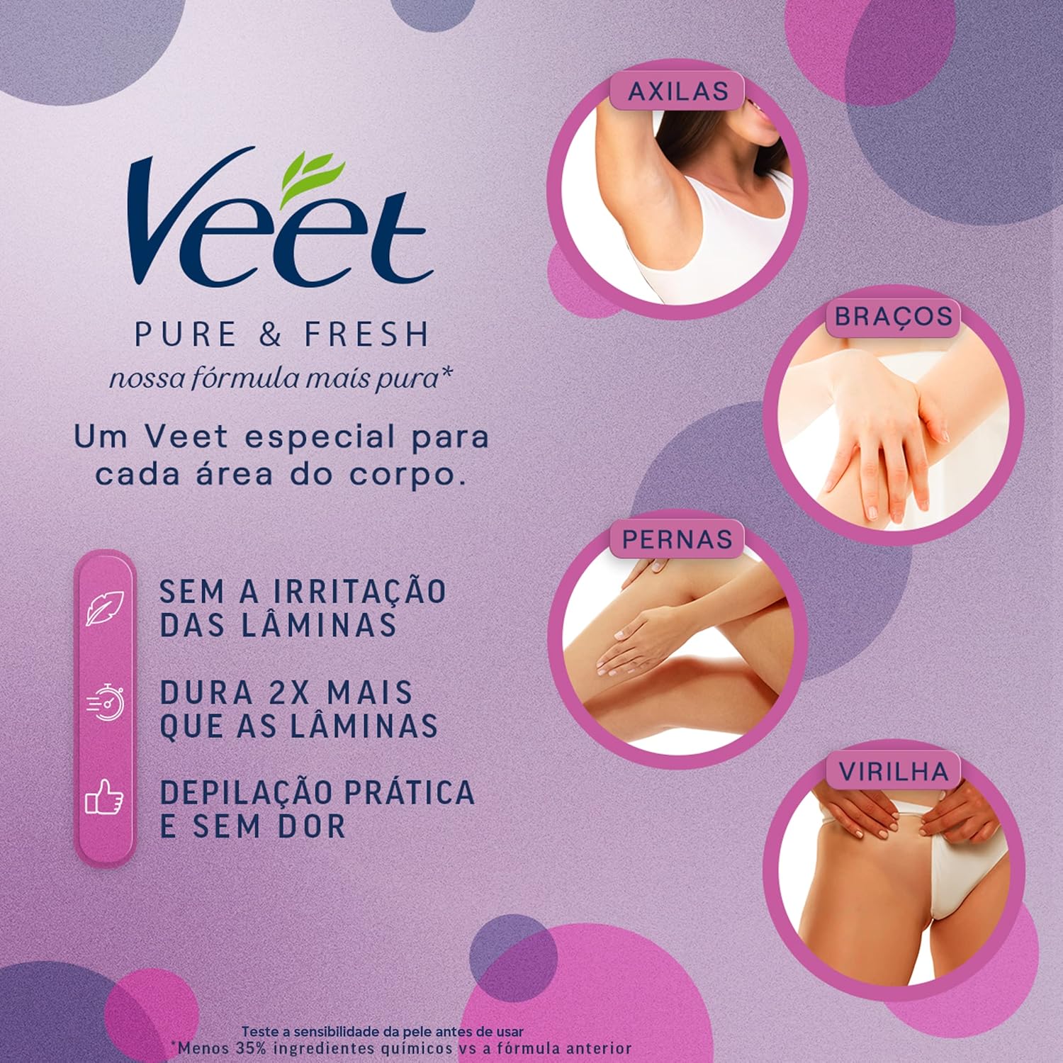 Creme Depilatório Veet - Pure & Fresh 100ml