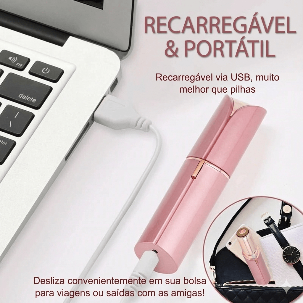 Depilador Facial Portátil - Batom