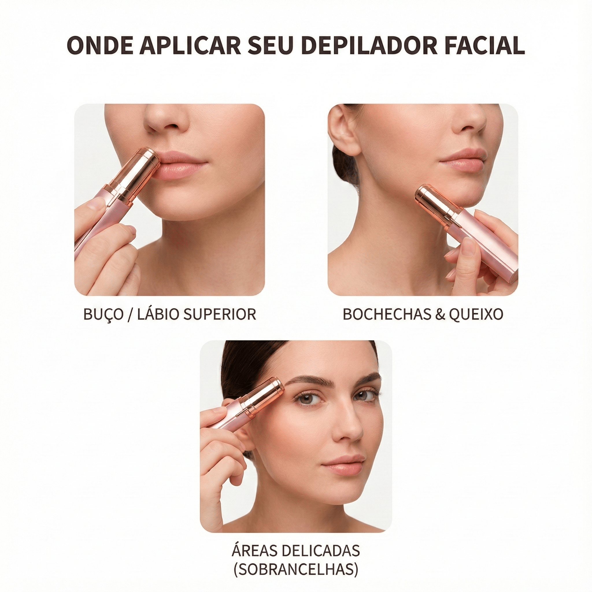Depilador Facial Portátil - Batom